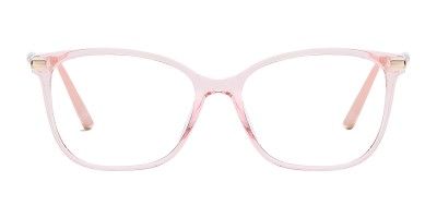 Square Pink Eyeglasses