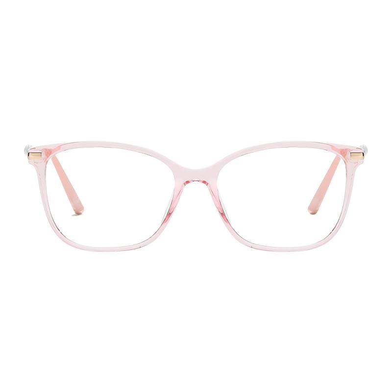 Square Pink Eyeglasses