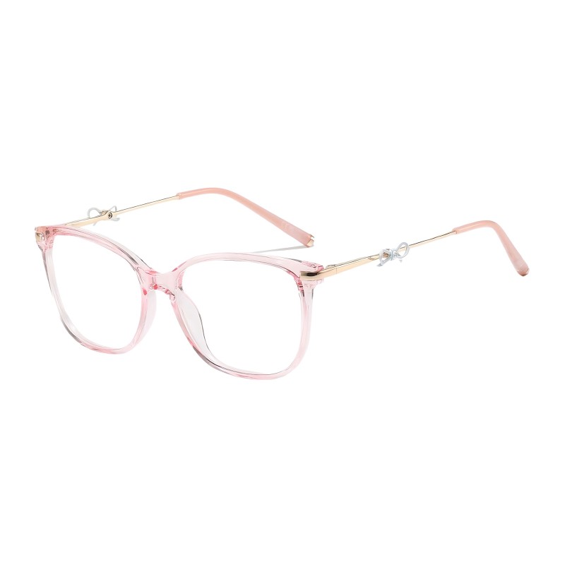 Square Pink Eyeglasses