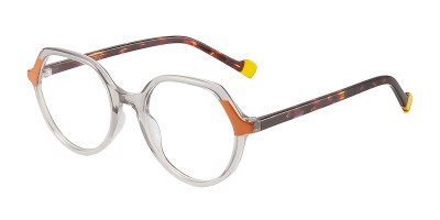 Round Orange Eyeglasses