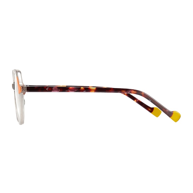 Round Orange Eyeglasses
