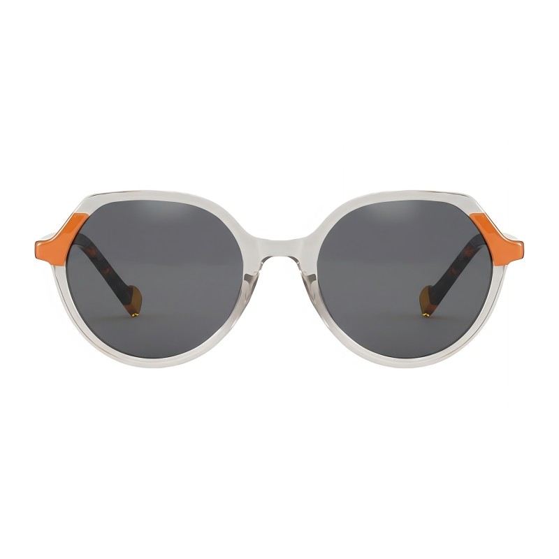 Round Orange Eyeglasses