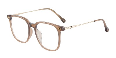 Square Light Mocha Eyeglasses