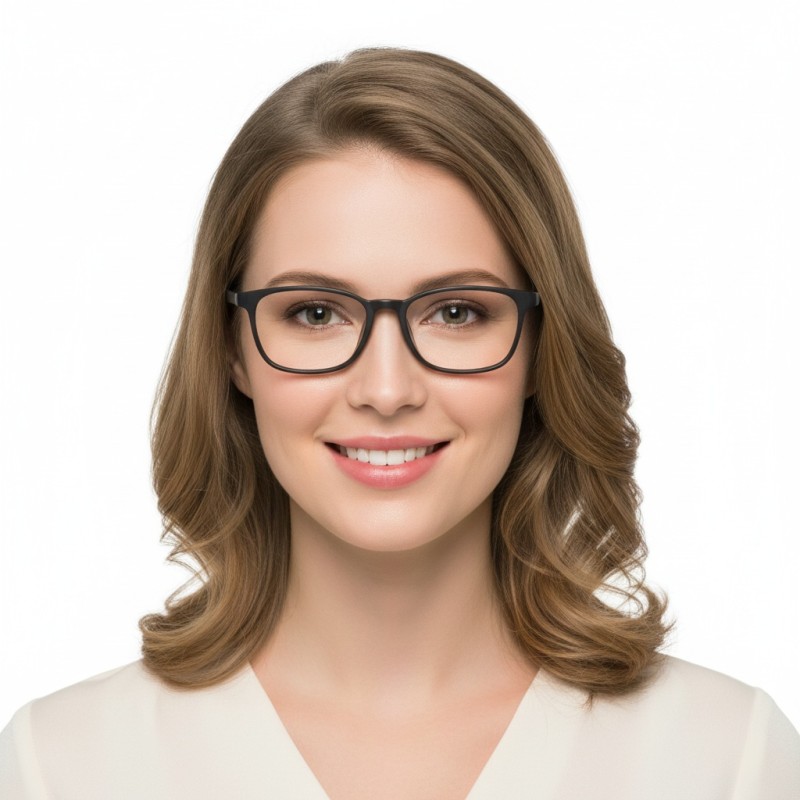 Rectangle Black Eyeglasses