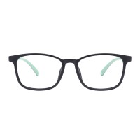 Rectangle Cyan Eyeglasses