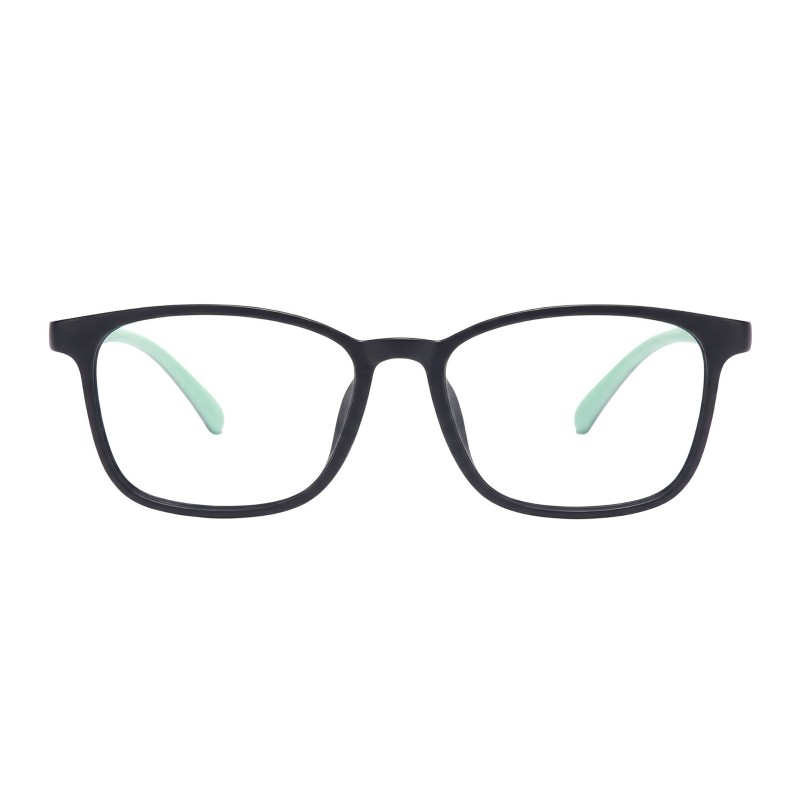 Rectangle Cyan Eyeglasses