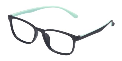 Rectangle Cyan Eyeglasses