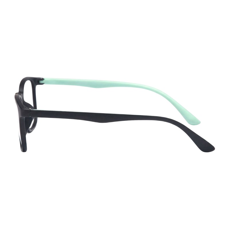 Rectangle Cyan Eyeglasses