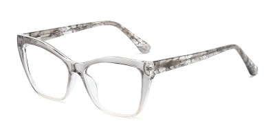 Cat Eye Gray Eyeglasses