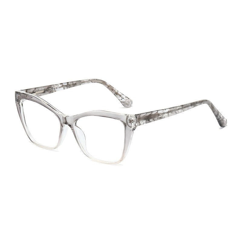 Cat Eye Gray Eyeglasses