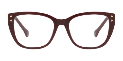 Cat Eye Burgundy Eyeglasses