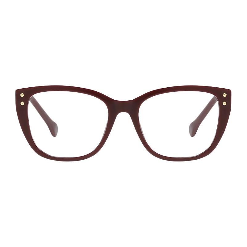 Cat Eye Burgundy Eyeglasses