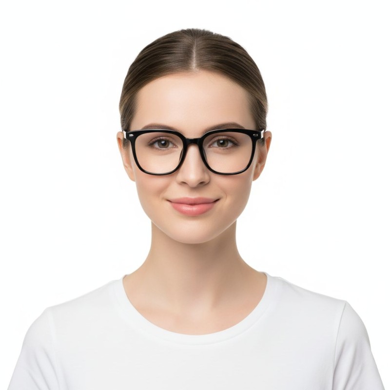 Square Black Eyeglasses