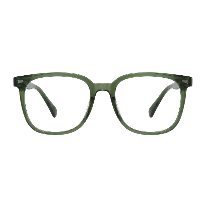 Square Green Eyeglasses