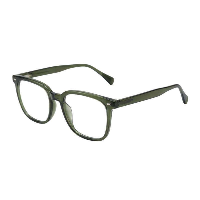 Square Green Eyeglasses