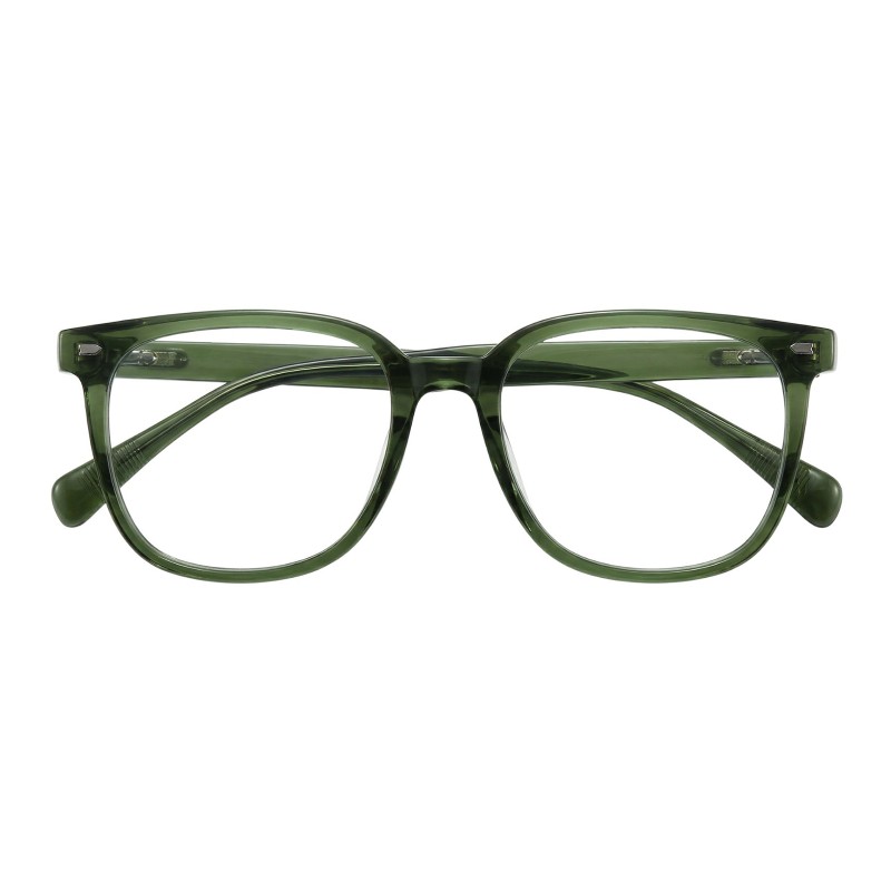 Square Green Eyeglasses