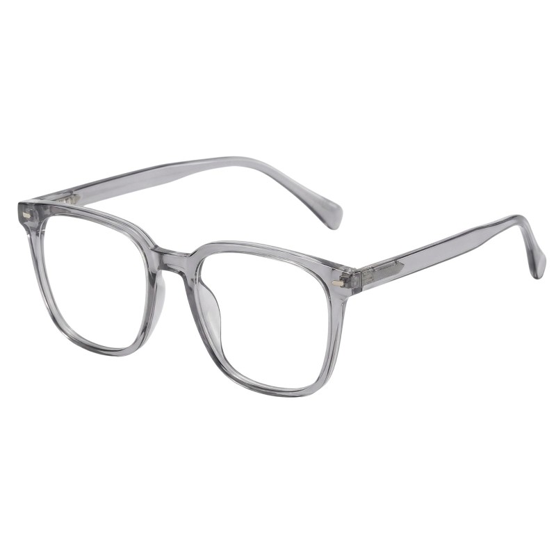 Square Light Gray Eyeglasses