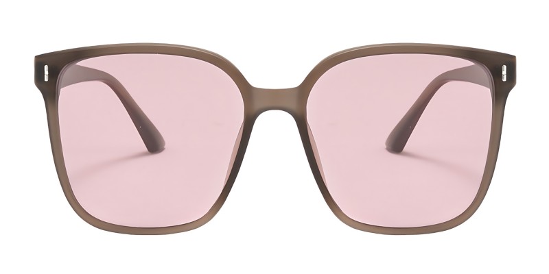 Johanna Brown Square Sunglasses