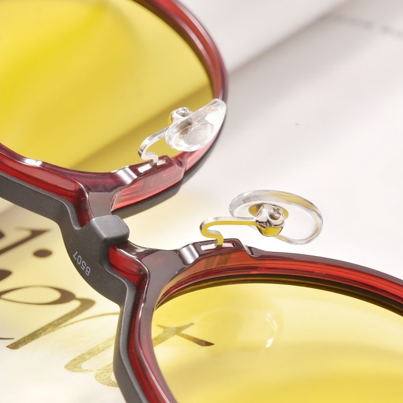 Round Red Eyeglasses