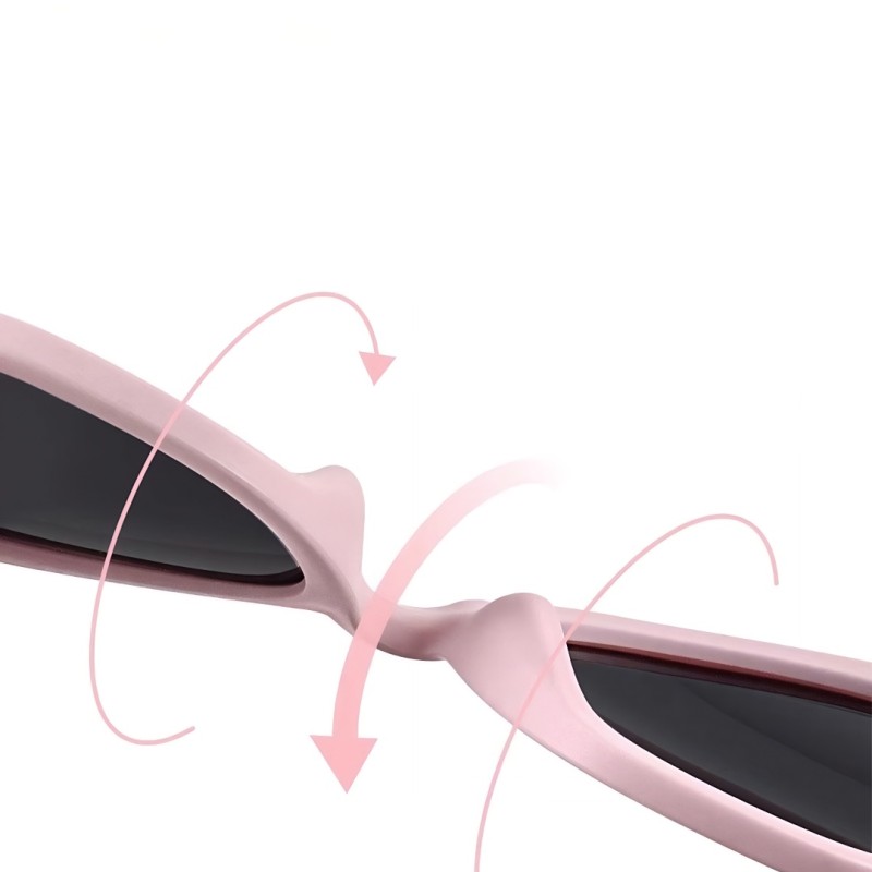 Rectangle Pink Sunglasses 
