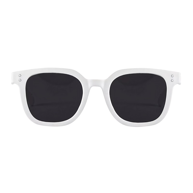 Rectangle White Sunglasses 