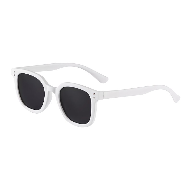 Rectangle White Sunglasses 