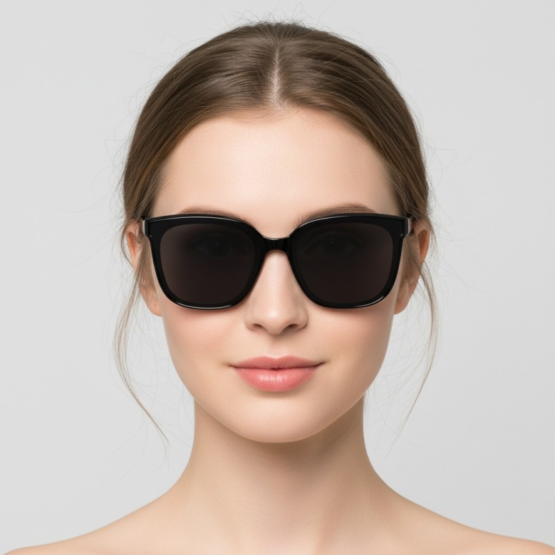 Square Black Sunglasses 