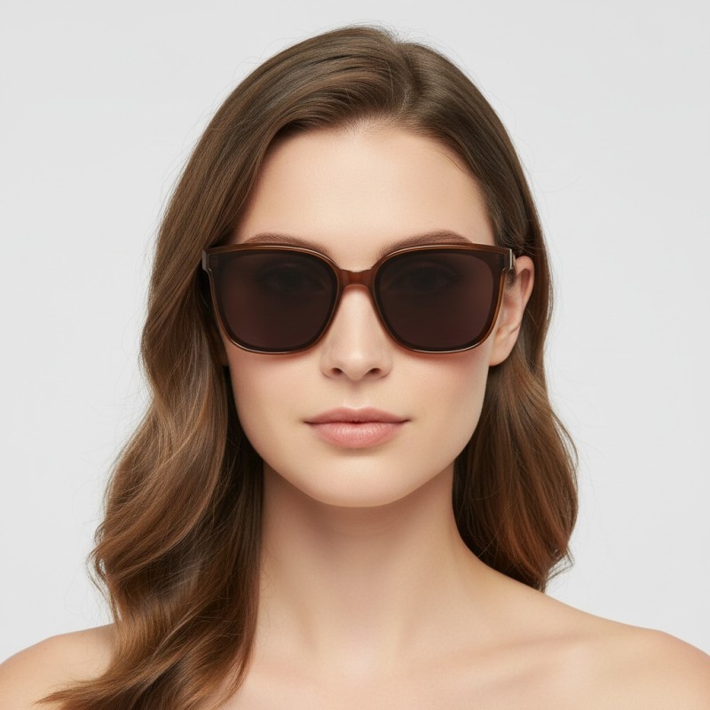 Square Brown Sunglasses 