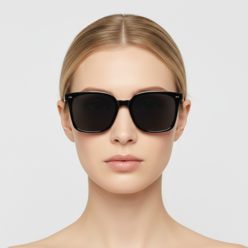 Rectangle Black Sunglasses