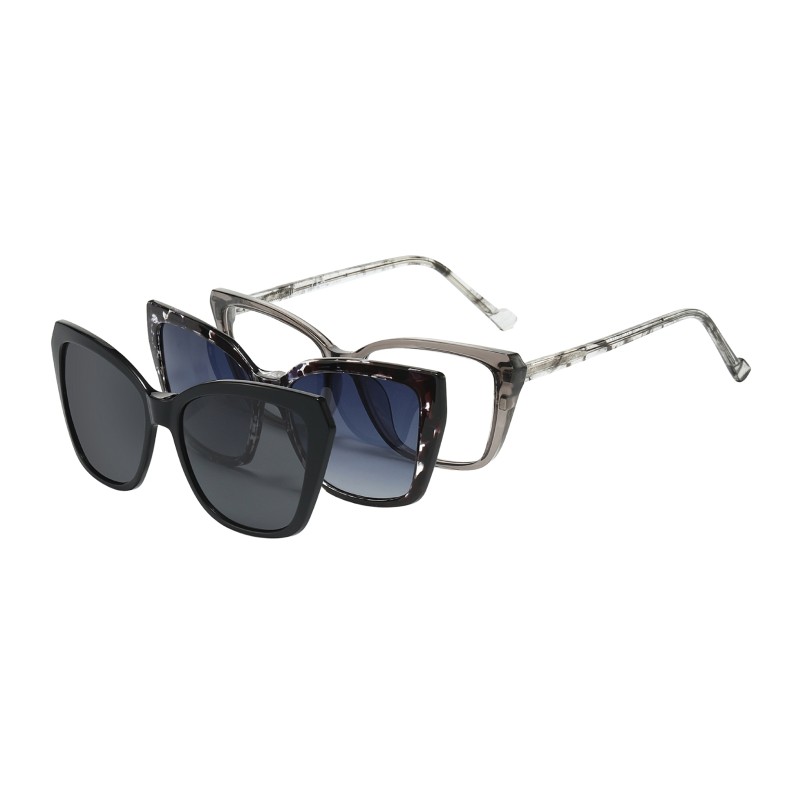 Cat Eye Gray Eyeglasses