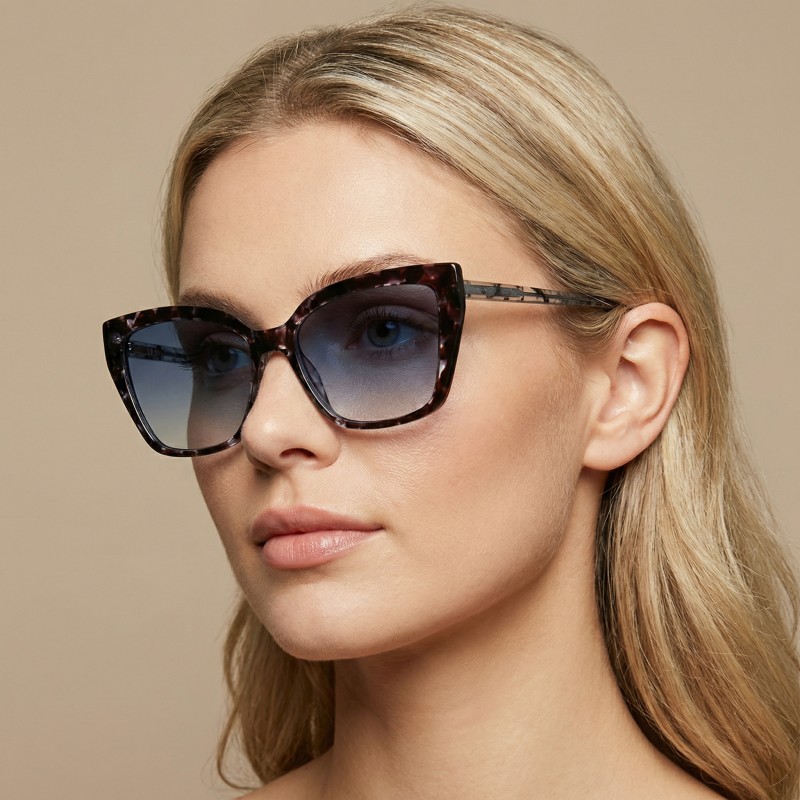 Cat Eye Gray Eyeglasses