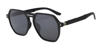 Polygon Black Sunglasses