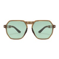 Molly - Polygon Brown Sunglasses