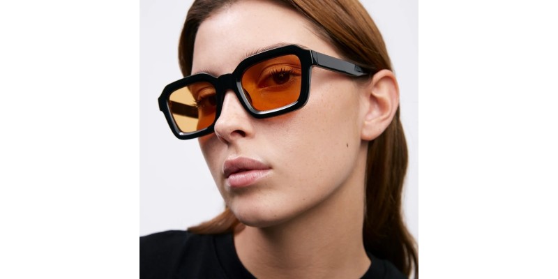 Ophelia Black Square Sunglasses additional view