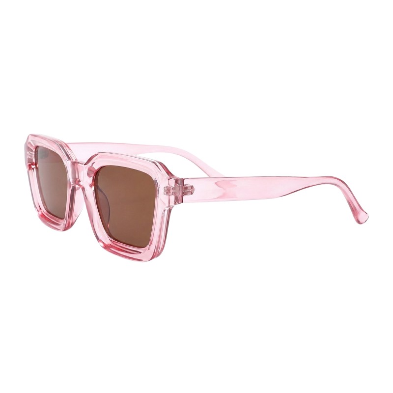 Square Pink Eyeglasses