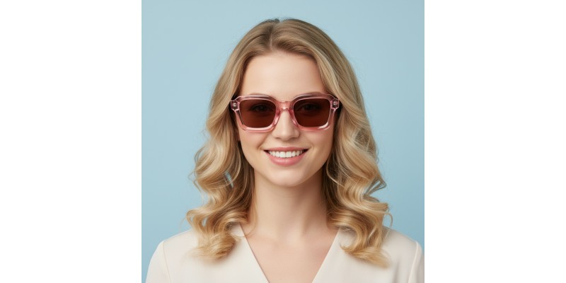 Ophelia Pink Square Sunglasses additional view