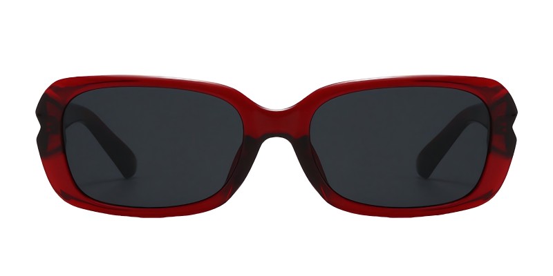 Piper Red Square Sunglasses