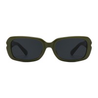 Piper - Square Green Sunglasses