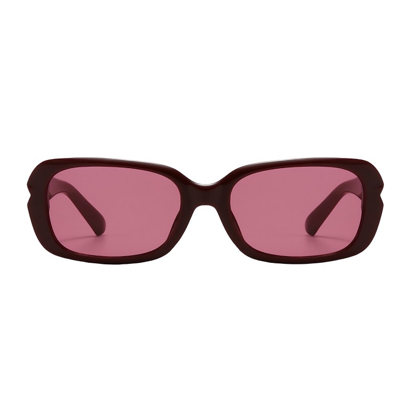 Square Burgundy Sunglasses