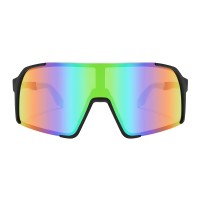 Rita - Black Silver Mirrored Lens Sunglasses 