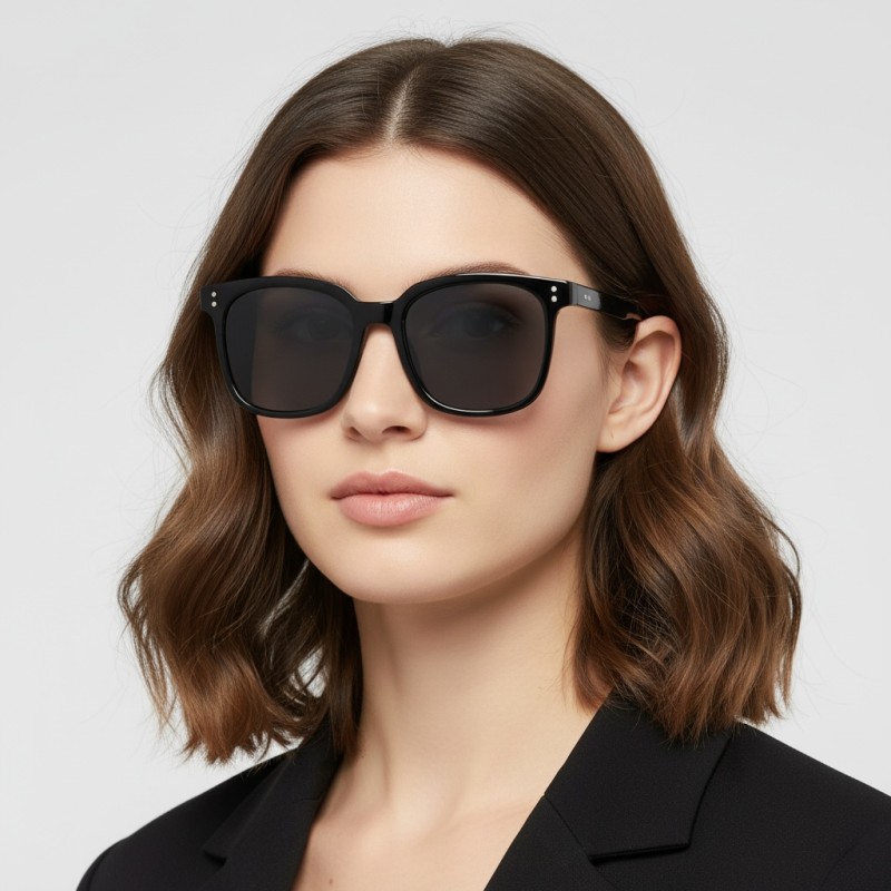 Square Black Sunglasses