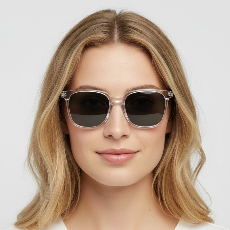 Square Gray Sunglasses