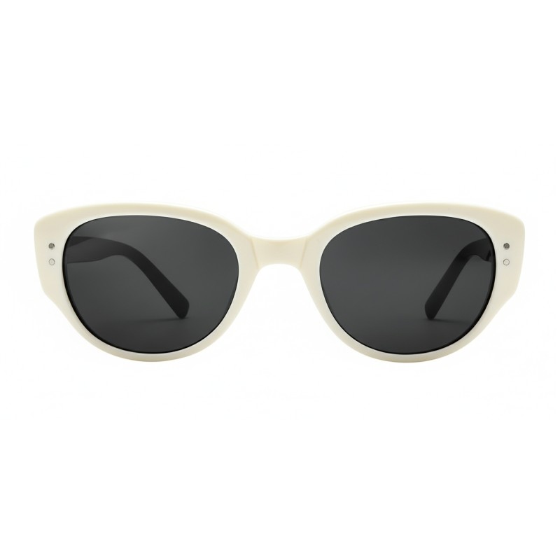 Cat Eye White Sunglasses