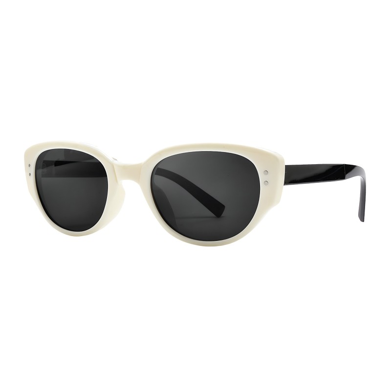 Cat Eye White Sunglasses