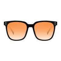 Square Black with Polarized Brown Lenses Sunglasses