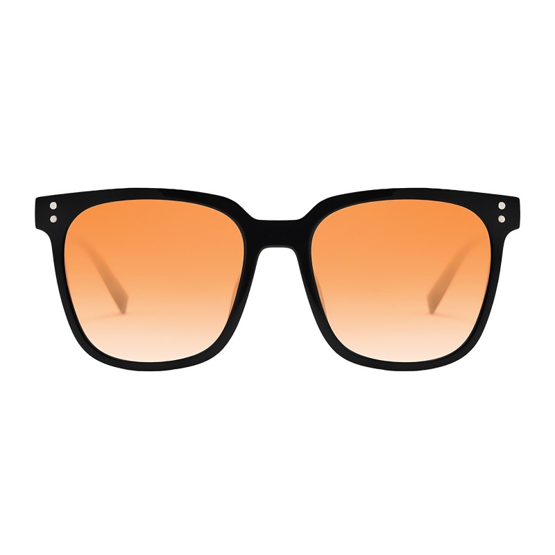 Square Black with Polarized Brown Lenses Sunglasses