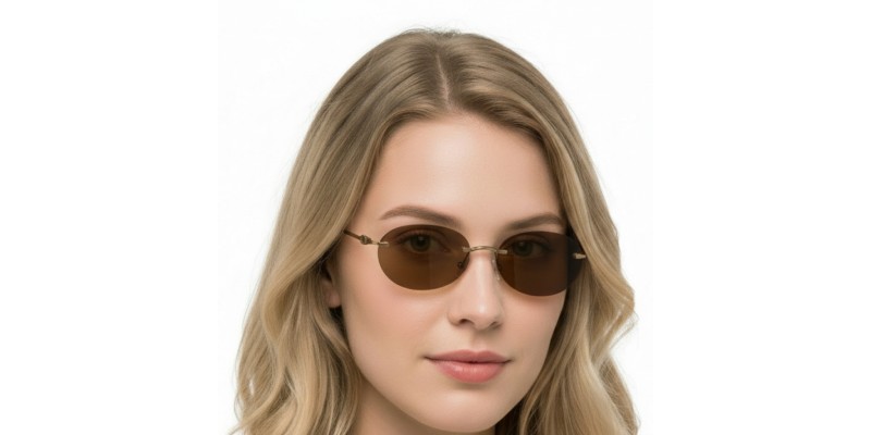 Florence Bronze Oval Sunglasses additional view