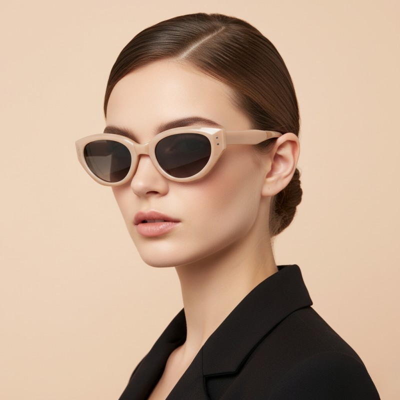 Cat Eye Brown Sunglasses