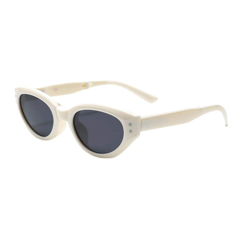 Cat Eye White Sunglasses