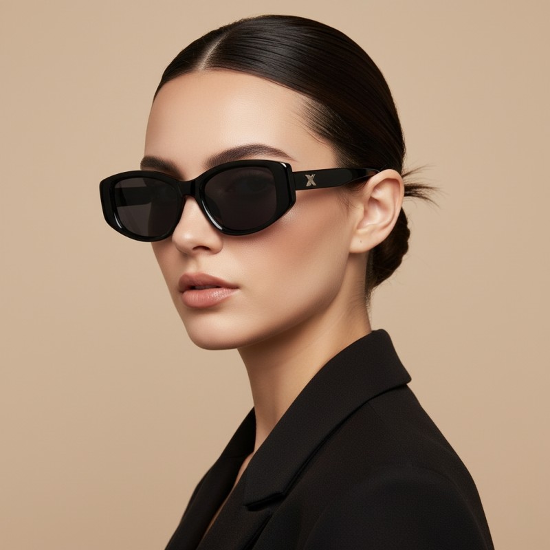 Cat Eye Black Sunglasses